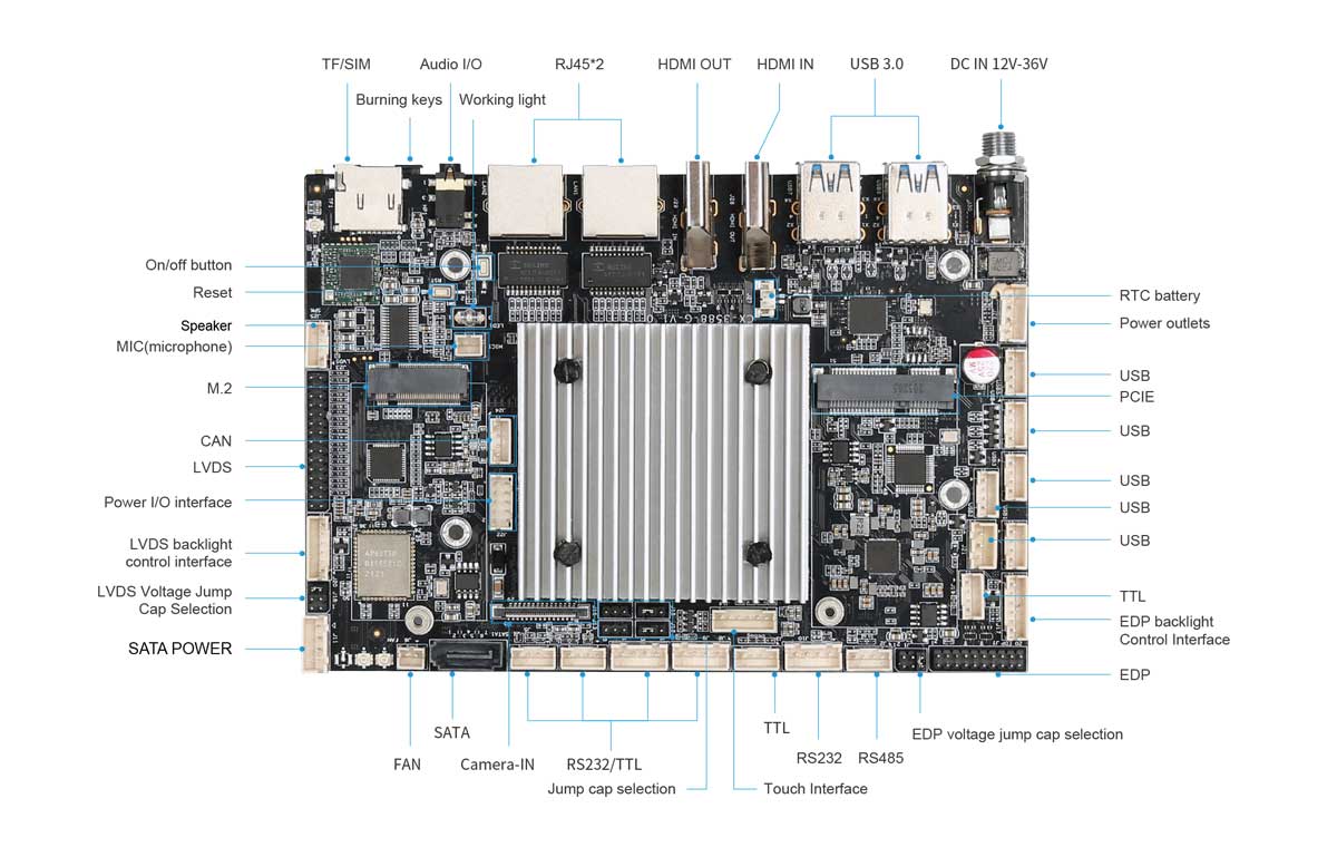 Touchfly CX3588-G Motherboard