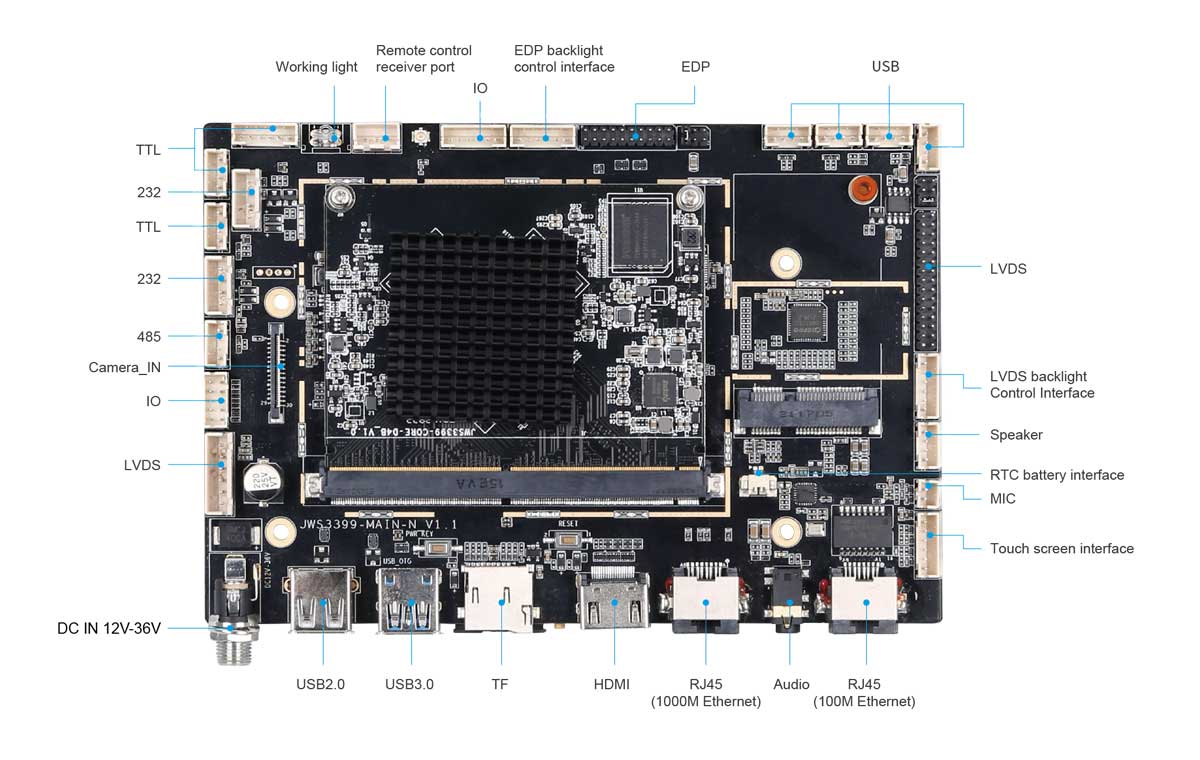 Touchfly JWS3399-MAIN-N Motherboard